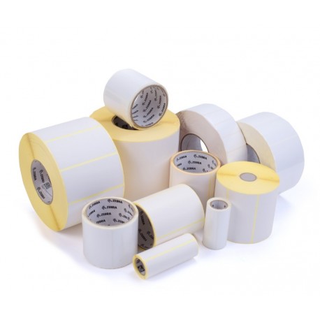 880249 031D 57mm x 32mm. Etiquetas Transferencia ZEBRA 3000T POLYESTER, Caja de 12 rollos con 2.100 etiquetas rollo. Core 25mm